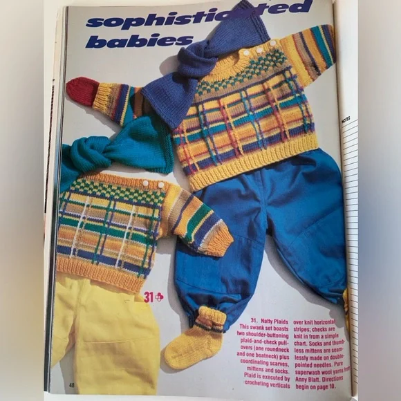 Knitting With Simplicity Magazine 30 Winning Fall Designs Full Patterns Included - Picture 17 of 17